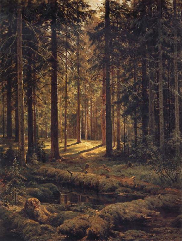 Ivan Shishkin Conifer-Sunshine china oil painting image
